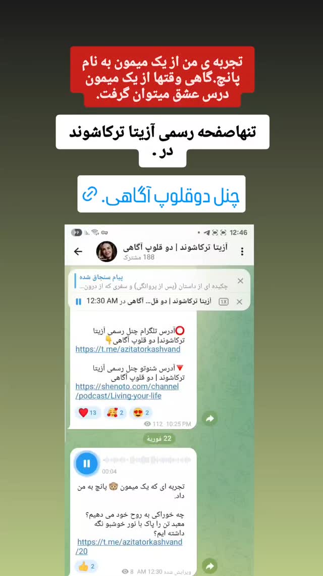  جدید ترین استوری اینستاگرام آزیتا ترکاشوند