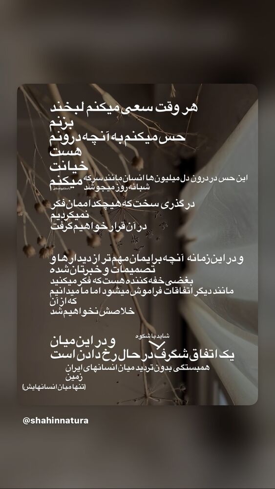  جدید ترین استوری اینستاگرام بهاره بانی