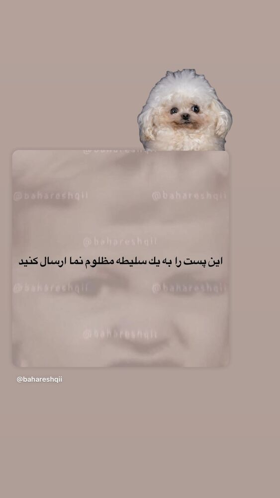  جدید ترین استوری اینستاگرام بهار اسحاقی