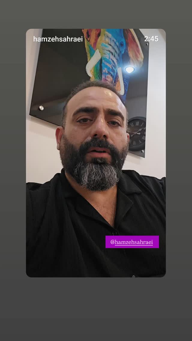  جدید ترین استوری اینستاگرام بهمن بابازاده