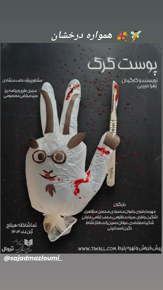  جدید ترین استوری اینستاگرام باران شادی پور
