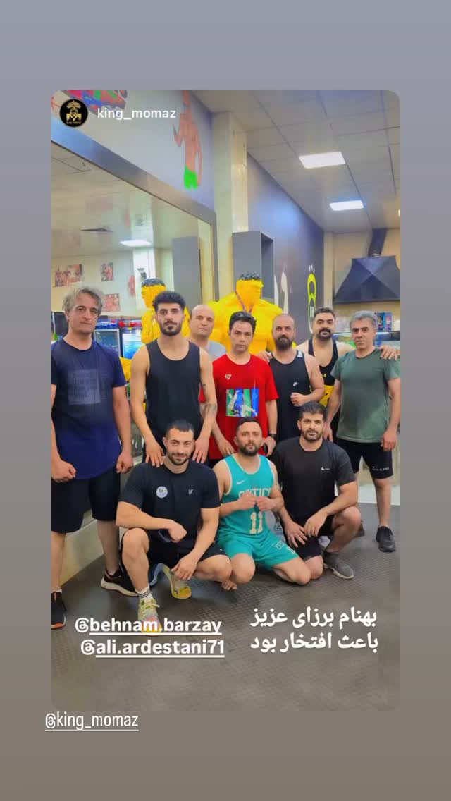  جدید ترین استوری اینستاگرام بهنام برزای