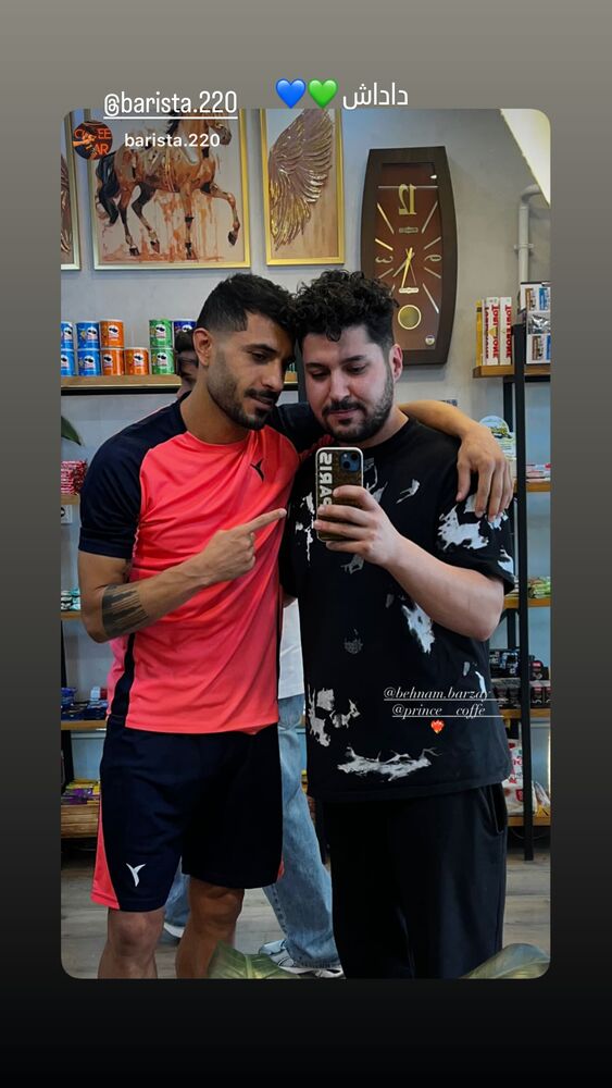  جدید ترین استوری اینستاگرام بهنام برزای