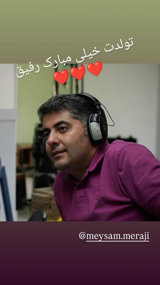  جدید ترین استوری اینستاگرام بهراد خرازی