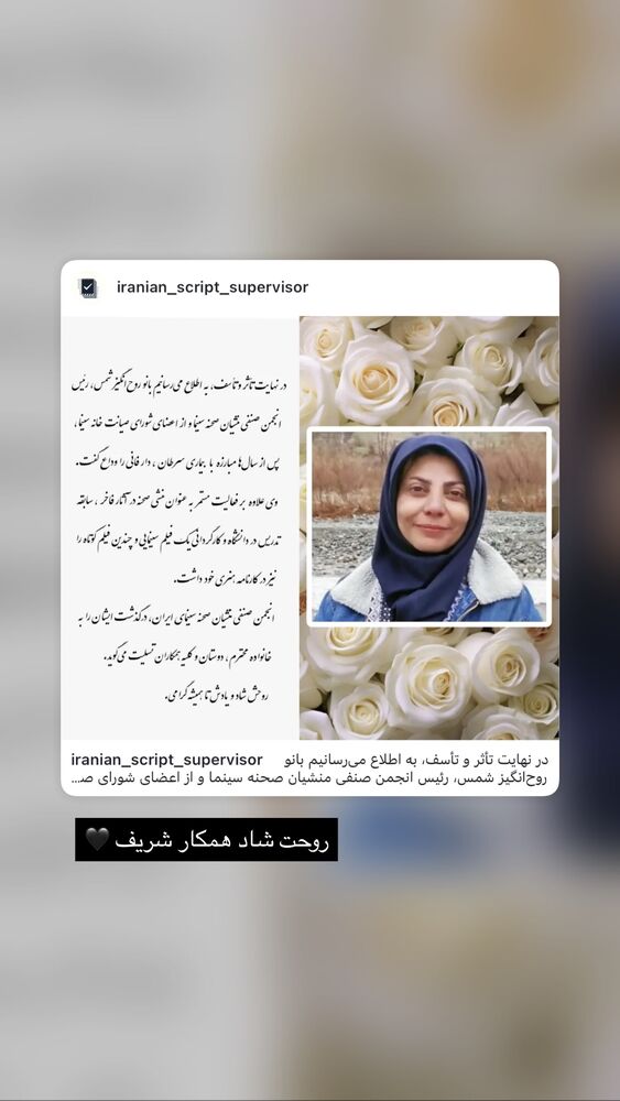  جدید ترین استوری اینستاگرام بهرنگ علوی