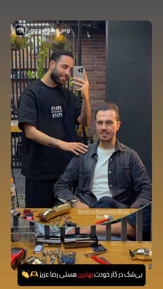  جدید ترین استوری اینستاگرام بهروز کمالیان