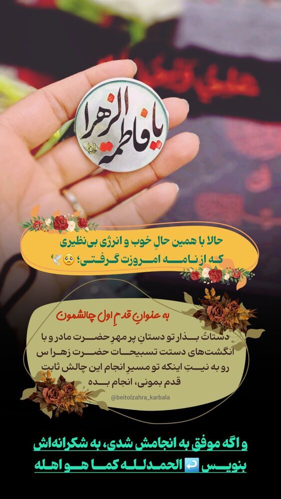  جدید ترین استوری اینستاگرام موکب بیت الزهرا