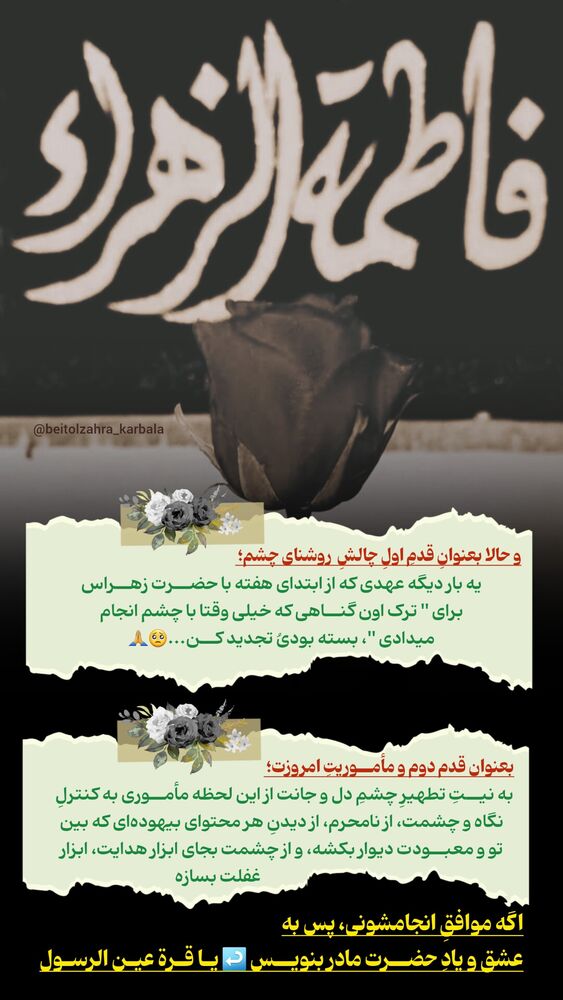  جدید ترین استوری اینستاگرام موکب بیت الزهرا
