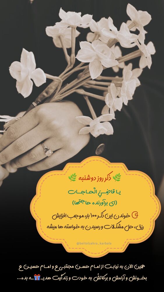  جدید ترین استوری اینستاگرام موکب بیت الزهرا