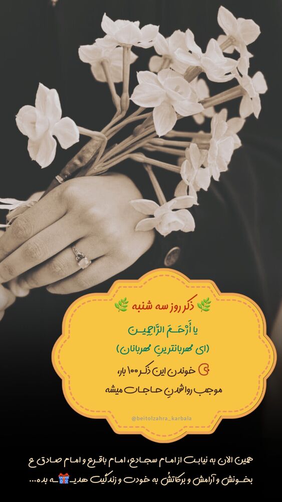  جدید ترین استوری اینستاگرام موکب بیت الزهرا