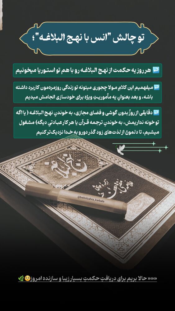  جدید ترین استوری اینستاگرام موکب بیت الزهرا