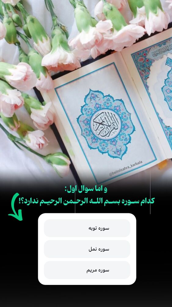  جدید ترین استوری اینستاگرام موکب بیت الزهرا