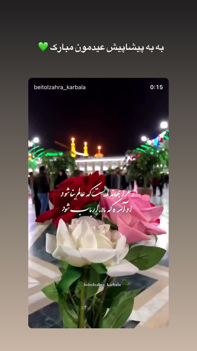  جدید ترین استوری اینستاگرام موکب بیت الزهرا