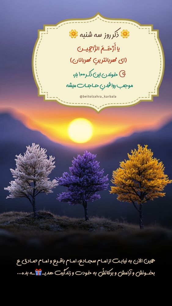  جدید ترین استوری اینستاگرام موکب بیت الزهرا