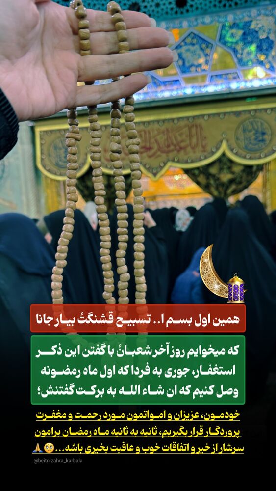  جدید ترین استوری اینستاگرام موکب بیت الزهرا