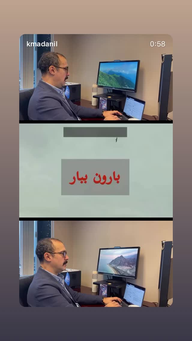  جدید ترین استوری اینستاگرام بزرگمهر حسین پور