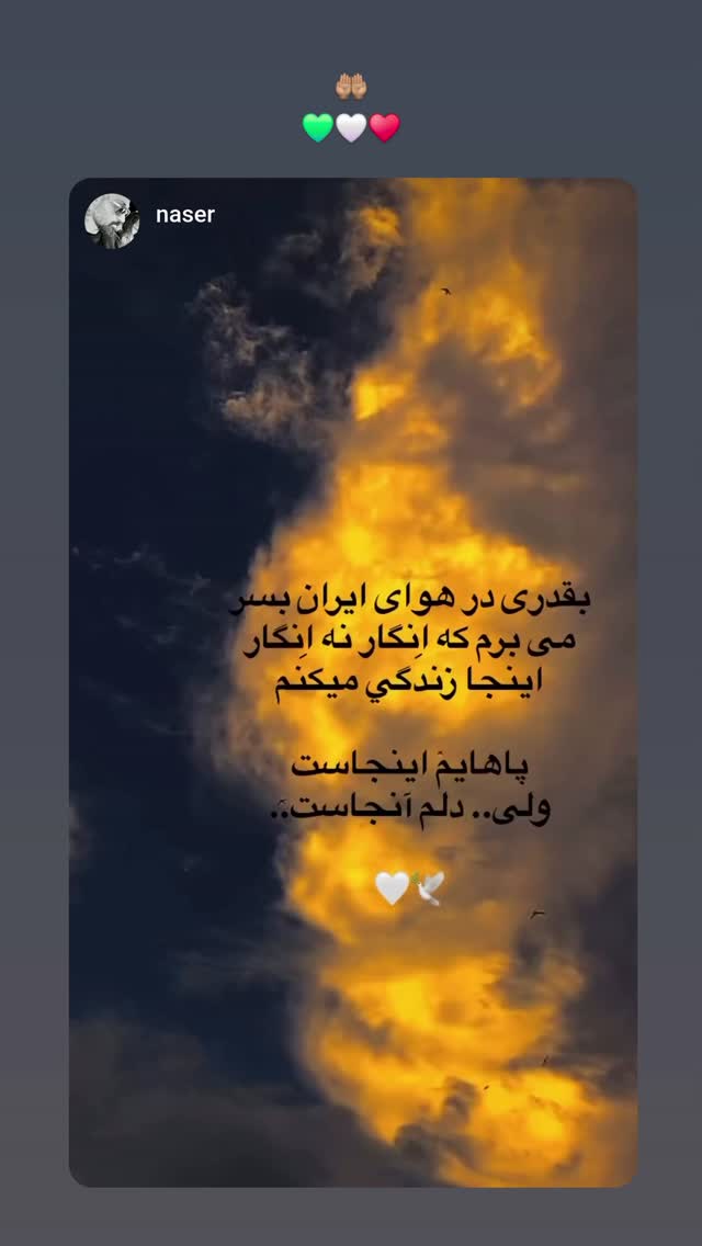  جدید ترین استوری اینستاگرام برایان اعتماد