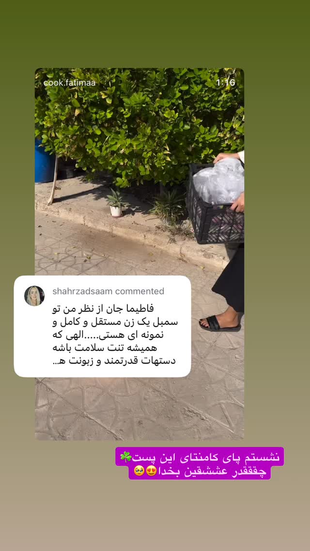  جدید ترین استوری اینستاگرام فاطیما