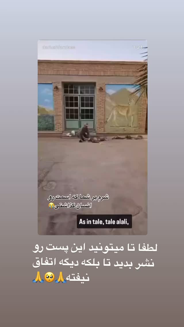  جدید ترین استوری اینستاگرام داریوش فرضیایی