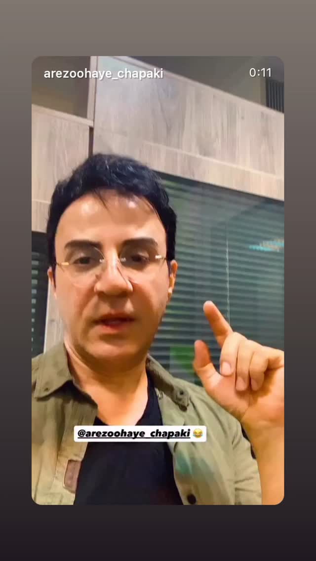  جدید ترین استوری اینستاگرام داریوش فرضیایی