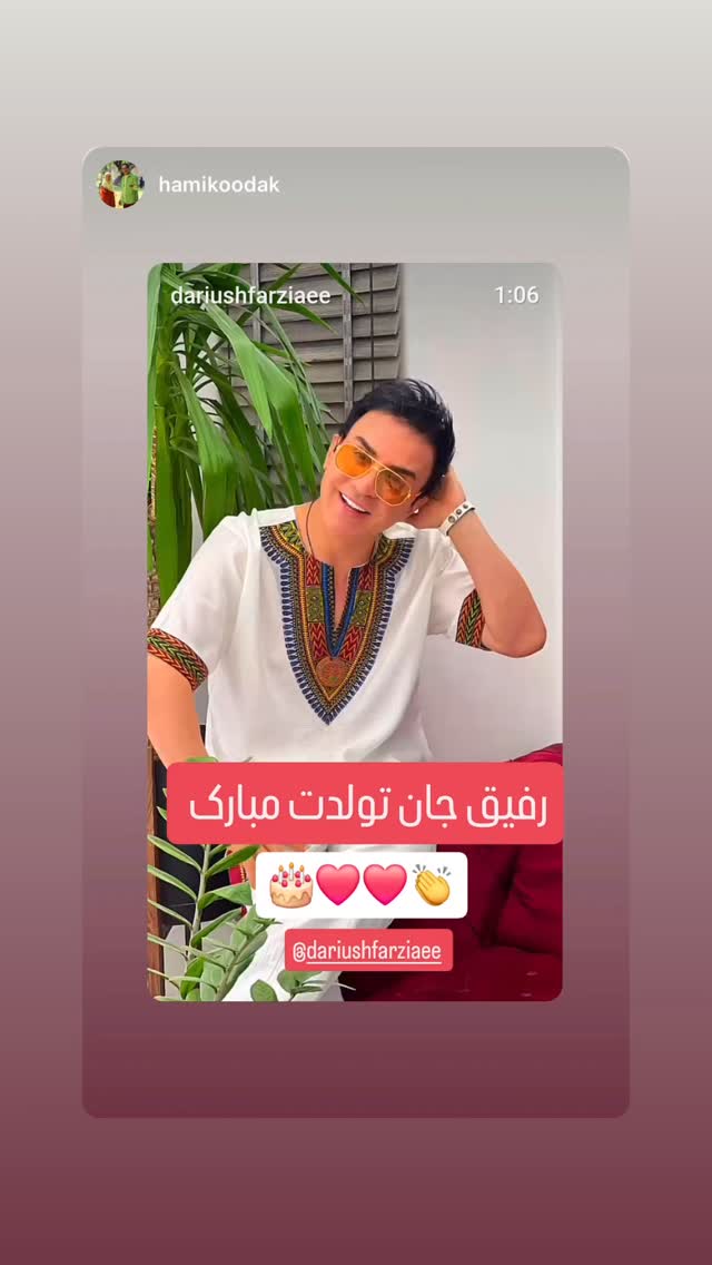  جدید ترین استوری اینستاگرام داریوش فرضیایی