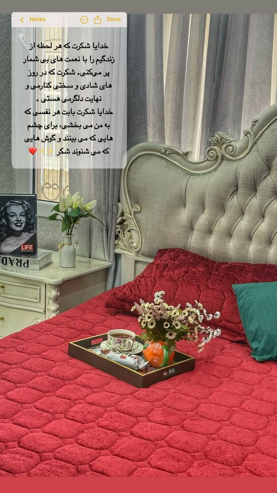  جدید ترین استوری اینستاگرام دلارام قشلاقي