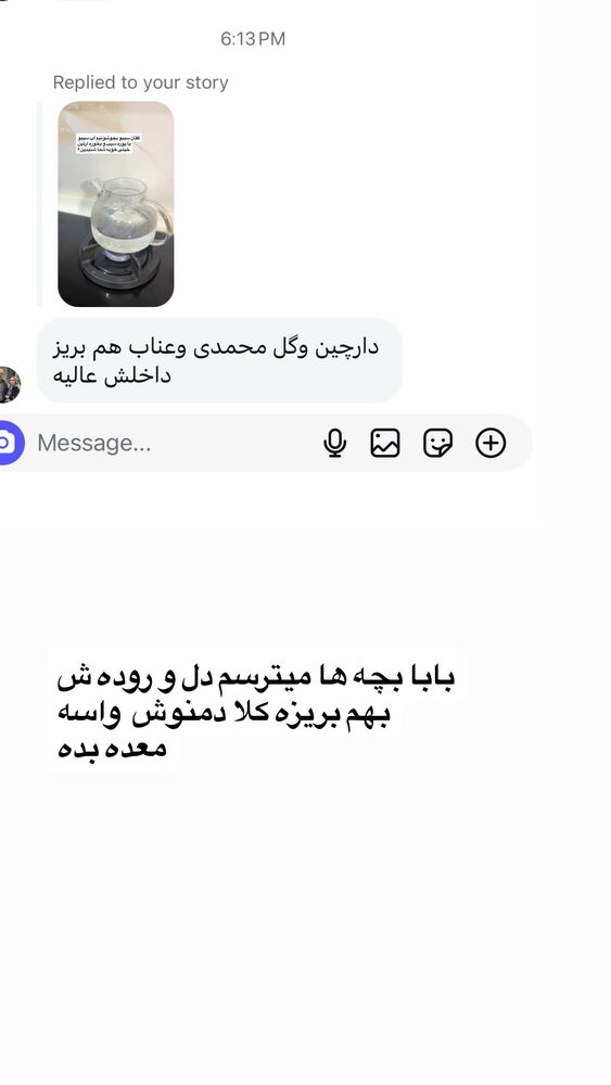  جدید ترین استوری اینستاگرام دلارام قشلاقي