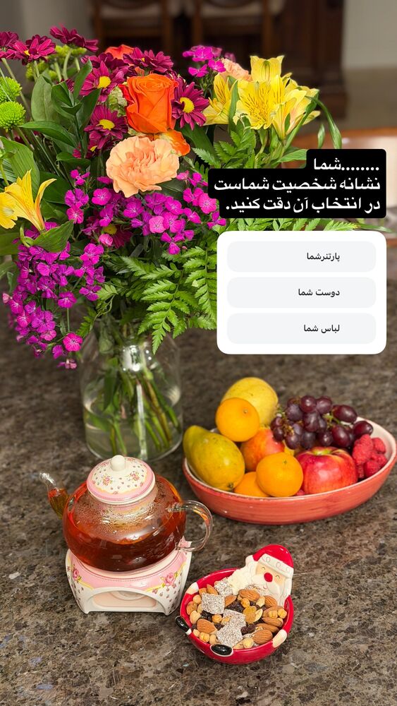  جدید ترین استوری اینستاگرام مهناز فرید