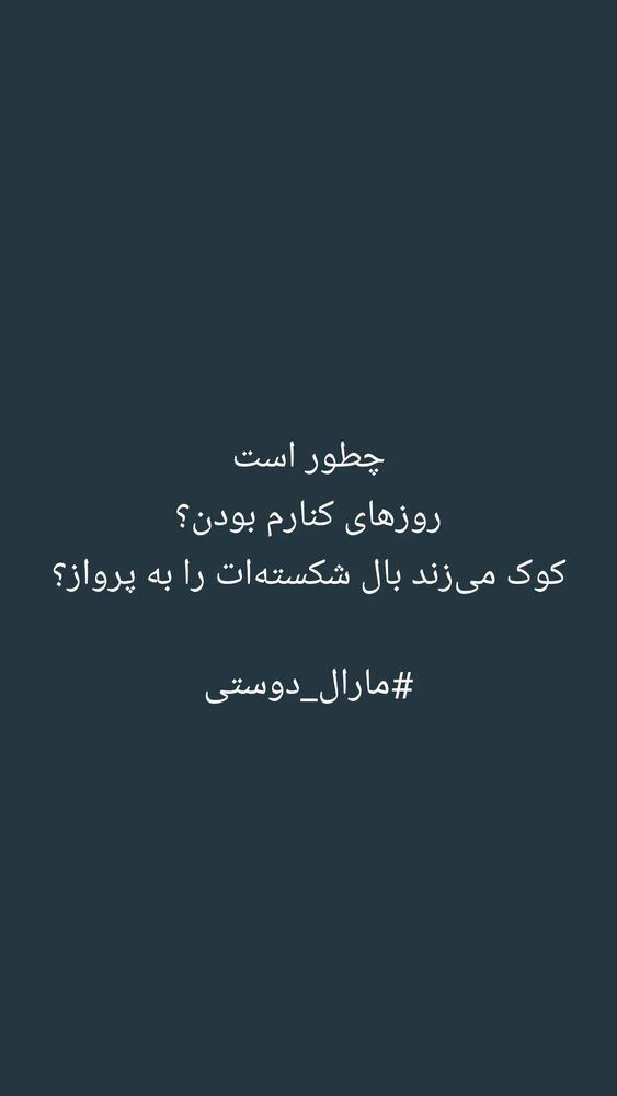  جدید ترین استوری اینستاگرام مارال دوستی