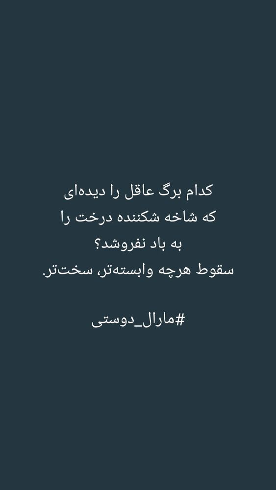  جدید ترین استوری اینستاگرام مارال دوستی