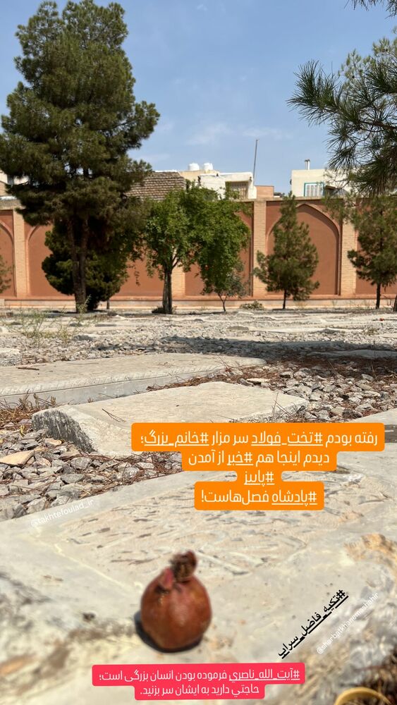 جدید ترین استوری اینستاگرام منصوره سادات مرتضوى