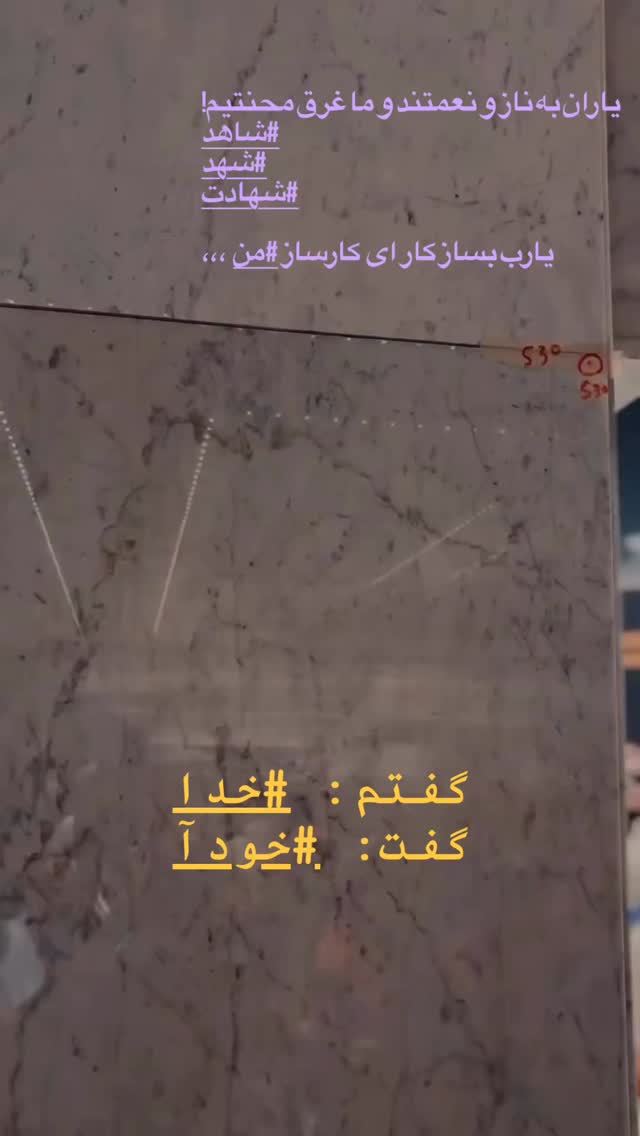 جدید ترین استوری اینستاگرام منصوره سادات مرتضوى