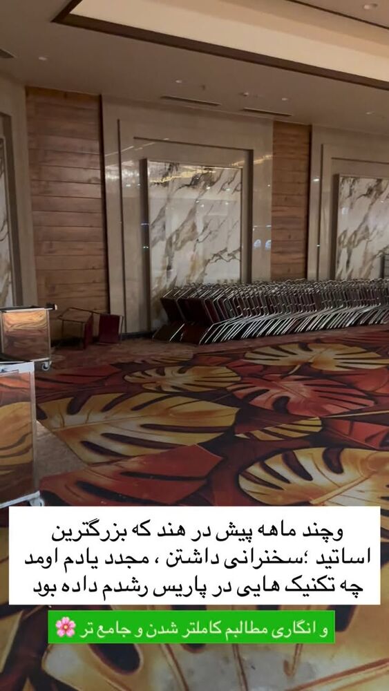  جدید ترین استوری اینستاگرام مینا برزگری