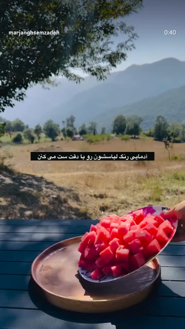  جدید ترین استوری اینستاگرام مرضیه مینایی پور