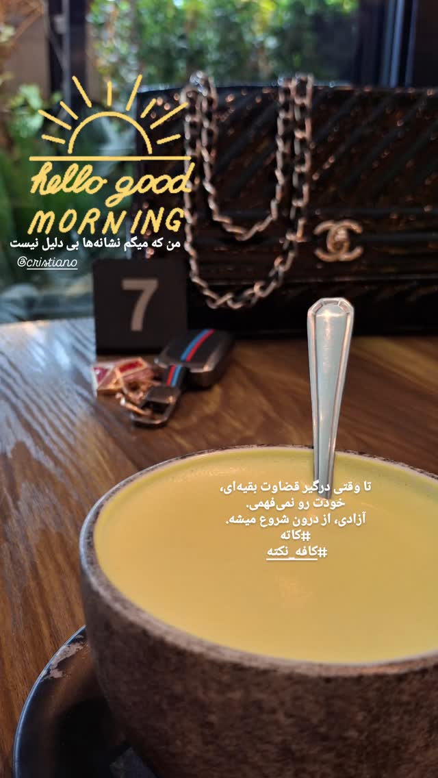  جدید ترین استوری اینستاگرام مرضیه مینایی پور