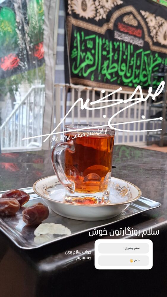  جدید ترین استوری اینستاگرام مرضیه مینایی پور