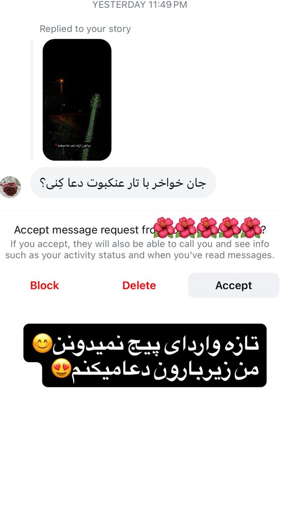  جدید ترین استوری اینستاگرام الهه برزگر