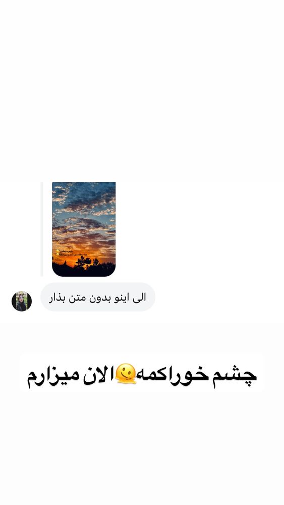  جدید ترین استوری اینستاگرام الهه برزگر