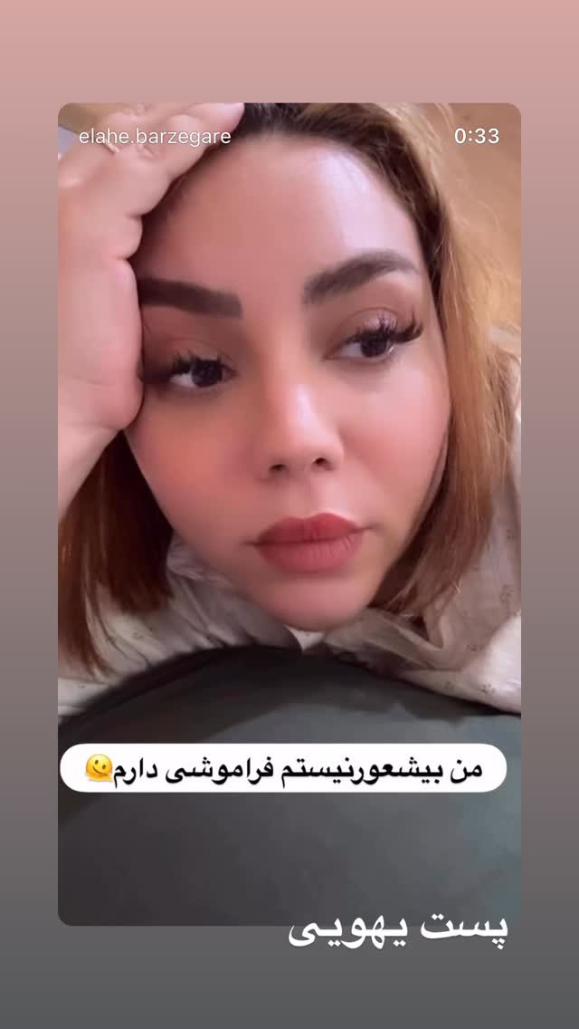  جدید ترین استوری اینستاگرام الهه برزگر