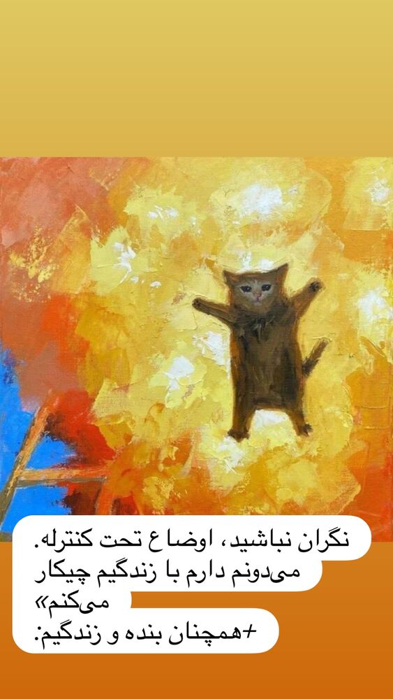  جدید ترین استوری اینستاگرام الهه برزگر