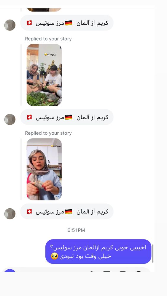  جدید ترین استوری اینستاگرام الهه برزگر