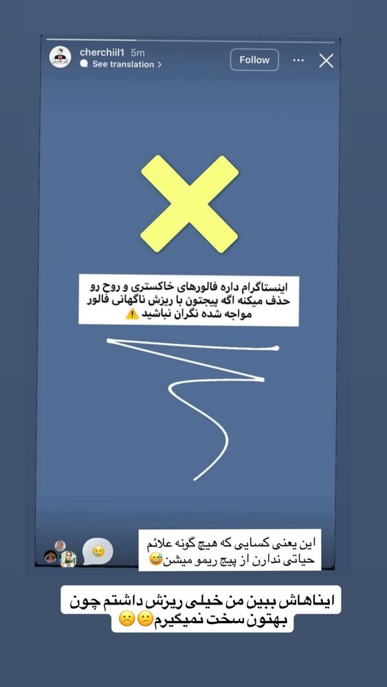  جدید ترین استوری اینستاگرام الهه برزگر