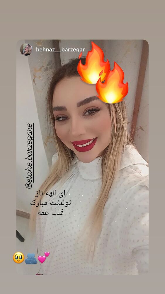  جدید ترین استوری اینستاگرام الهه برزگر
