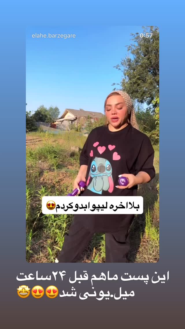  جدید ترین استوری اینستاگرام الهه برزگر