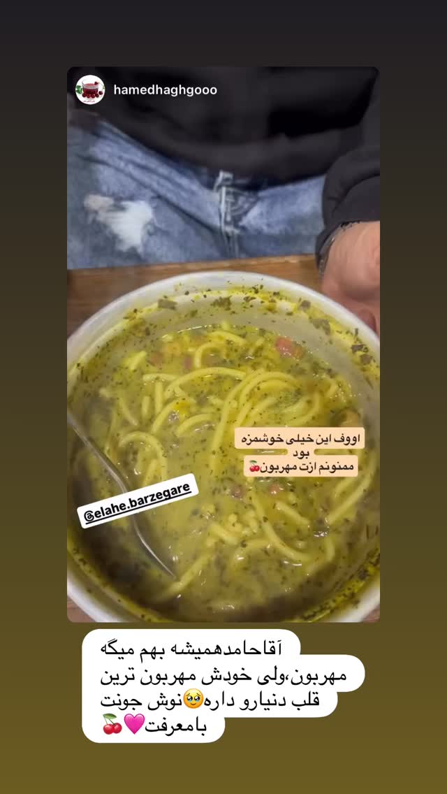  جدید ترین استوری اینستاگرام الهه برزگر