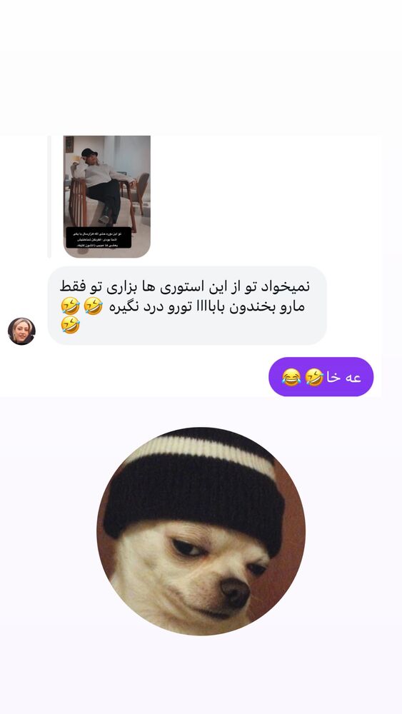  جدید ترین استوری اینستاگرام الهه برزگر