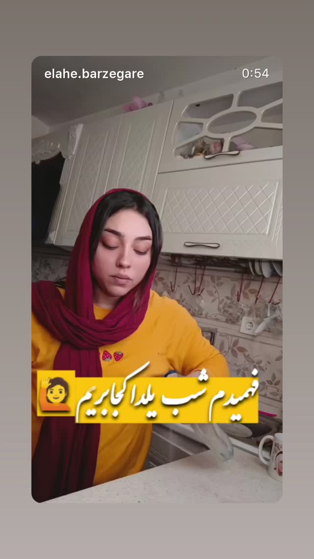  جدید ترین استوری اینستاگرام الهه برزگر