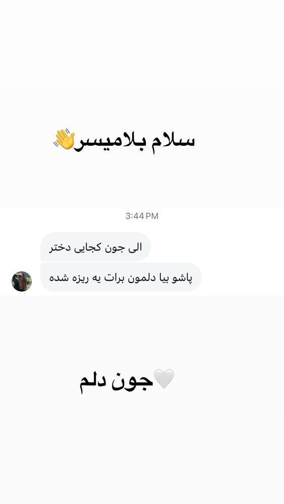  جدید ترین استوری اینستاگرام الهه برزگر