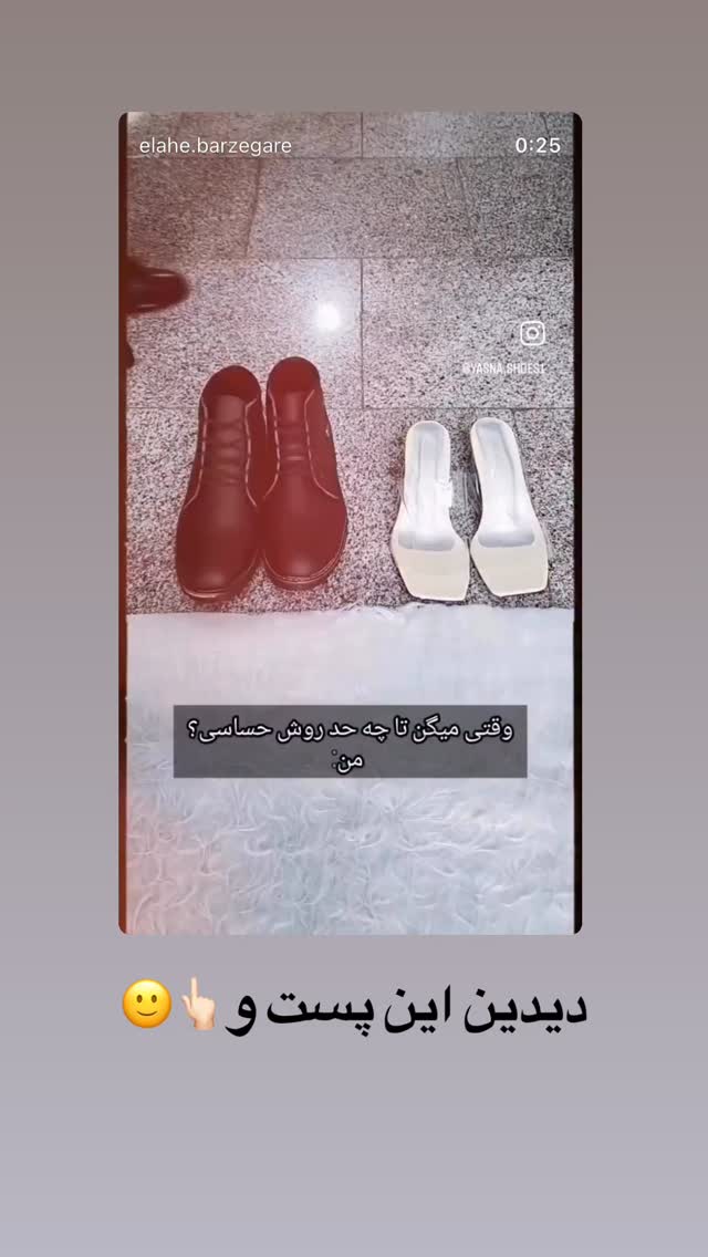  جدید ترین استوری اینستاگرام الهه برزگر