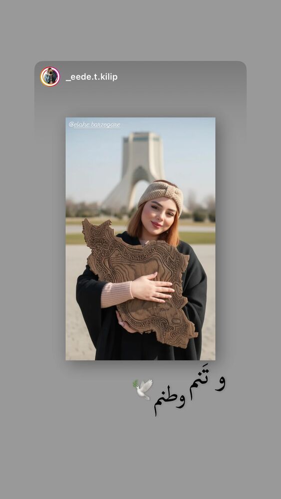  جدید ترین استوری اینستاگرام الهه برزگر
